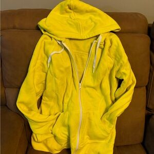 Yellow hoodie, size large